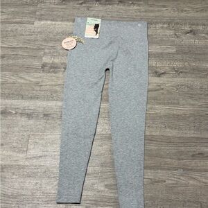 feathers Grey Seamless SupremeSoft Leggings